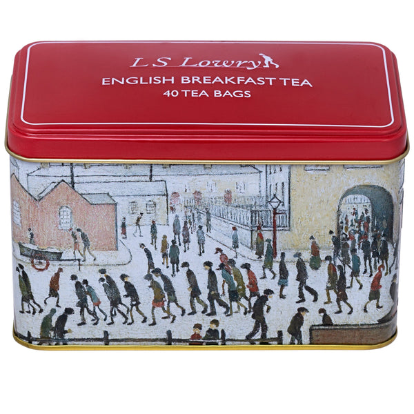 THE LOWRY TEA TIN WITH 40 ENGLISH BREAKFAST TEABAGS