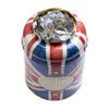 UNION JACK LARGE ROUND TEA CADDY WITH 240 ENGLISH BREAKFAST TEABAGS