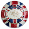 UNION JACK ROUND TEA CADDY WITH 80 ENGLISH BREAKFAST TEABAGS
